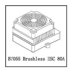   Racing B7055 Sensored  Sensorless Brushless 80A ESC: Toys & Games