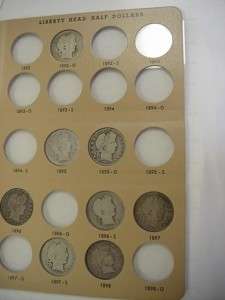 1892 1915 LIBERTY HEAD BARBER HALF DOLLAR SET 53 PIECES ALL DIFFERENT 