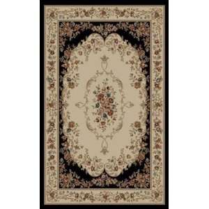  828 International RH12BLACK5.3X7.7 Rhine Medium Rug Rug 