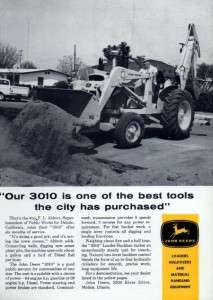 1963 John Deere 3010 Loader Tractor Original Ad  