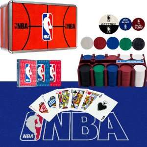   NBA 200 Chip Poker Set with Collectors Tin   10 8680