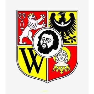  Wroclaw coat of arms sticker vinyl decal 4 x 3.3 