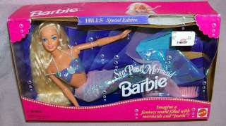 1995 Sea Pearl Mermaid Barbie Doll Retired Pink Box Exclusive Mint in 