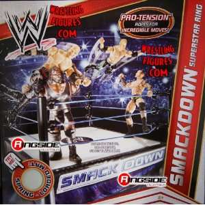  SMACKDOWN WRESTLING RING WWE Toy Wrestling Ring Playset 