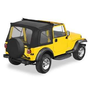    Jeep Wrangler Khaki Soft Top Sunrider, Complete Top Kit Automotive