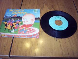 Vintage Humpty Dumpty Childrens Robin Hood 45 Record room DECOR BABY 