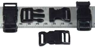 100   1/2 Inch Contoured Side Release Plastic Buckles  