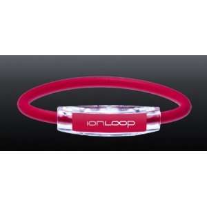  Ion Loop Sports Bracelet Negative Ion + Magnet IonLoop Red 