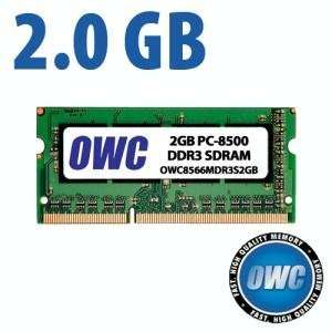  2.0GB PC 8500 DDR3 1066MHz SO DIMM 204 Pin Memory Upgrade 