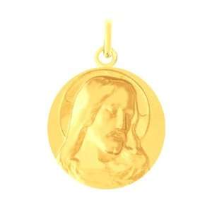  9K Yellow Gold   Jesus Christ Medal Pendant: Jewelry