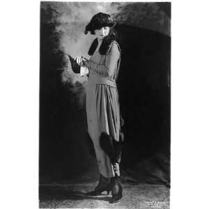  Woman modelling dress: A frock of Du Bel,c1919: Home 