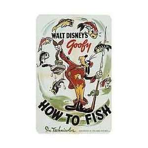   Card: Walt Disney Movie Poster: Goofy How To Fish (In Technicolor