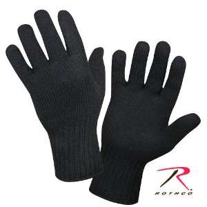  Rothco Black Wool Glove Liner   XLarge: Sports & Outdoors