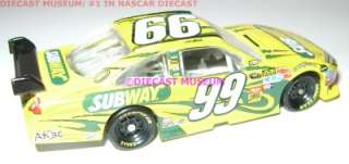 CARL EDWARDS #99 SUBWAY ACTION AFLAC DIECAST 2010  