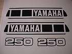 1980 Yamaha YZ250 Gas Tank And Side Panel Decals AHRMA