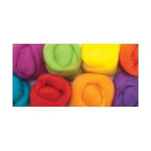 Wool Roving 12 .25 Ounce 8/Pkg Fiesta