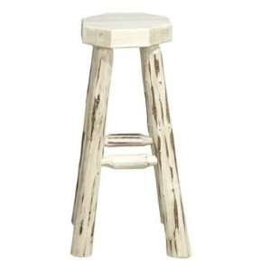  Montana Woodworks MWBNV without Back Bar Stool, Clear 