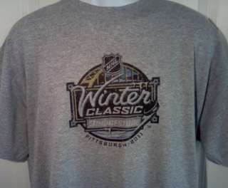2011 Winter Classic Pittsburgh PENGUINS vs. CAPITALS Throwback T Shirt 