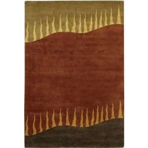  Chandra   Aadi   AAD 1373 Area Rug   5 x 76   Burgendy 