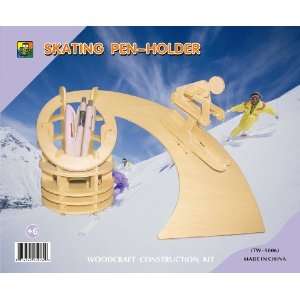  SKATING PEN HOLDER 3d wooden puzzle Beauty