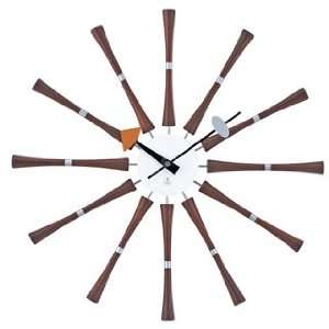  Wooden Spindle Wall Clock: Home & Kitchen