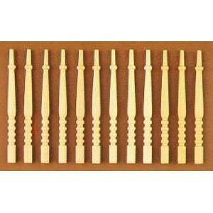  Dollhouse Miniature Set of 12 Wood Balusters Toys & Games