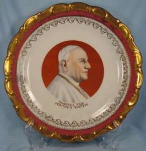 Stunning POPE JOANNES XXIII PONTIFEX MAXIMUS Plate (O)  