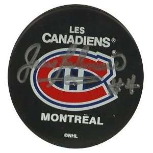  Jean Beliveau Signed Puck