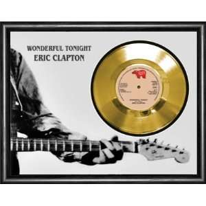  Eric Clapton Wonderful Tonight Framed Gold Record A3 