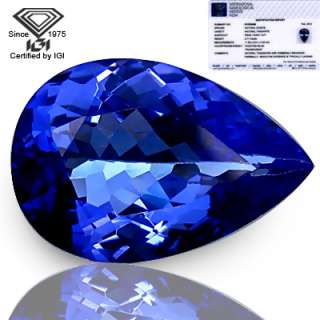 71Ct IGI Certified! AAA Gorgeous Luster 100% Natural Violetish Blue 