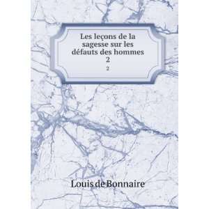   la sagesse sur les dÃ©fauts des hommes. 2 Louis de Bonnaire Books