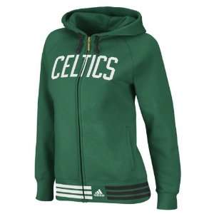 Boston Celtics Womens Green Nothing But Net Full Zip Hooded Fleece 