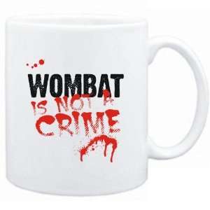   White  Being a  Wombat is not a crime  Animals