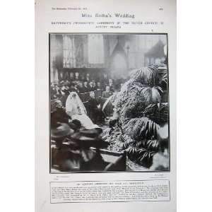  1908 Dr Clifford Miss Botha Wedding Crawford Hawking: Home 
