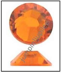 SUN Orange Swarovski Crystals New 2058 Flatback Rhinestones 144 pieces 