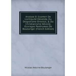   De Boullanger (French Edition) Nicolas Antoine Boulanger Books