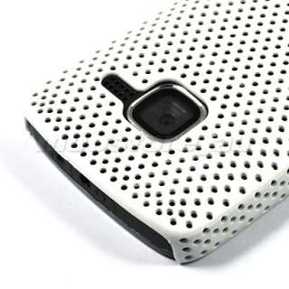 HARD RUBBER CASE COVER SCREEN FILM FOR NOKIA C3 WHITE  