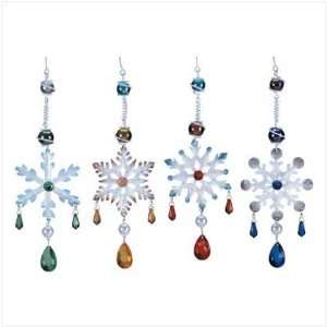  Jeweled Snowflake Ornaments