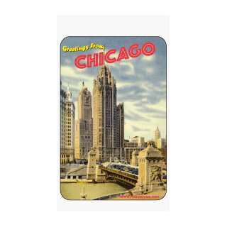  Fridgedoor Chicago Tribune Tower Domed Magnet: Automotive