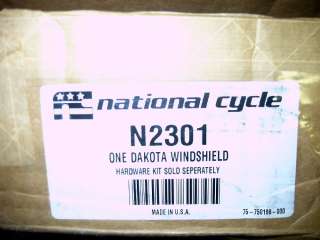 NATIONAL CYCLE DAKOTA 4.5MM WINDSHIELD FITS MANY MODELS  