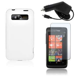 HTC 7 TROPHY T8686   WHITE SOFT SILICONE SKIN CASE COVER 