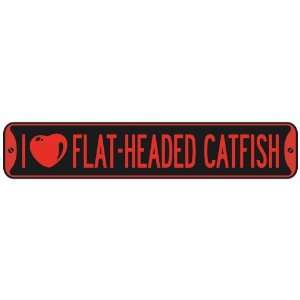     I LOVE FLAT HEADED CATFISH  STREET SIGN: Home Improvement