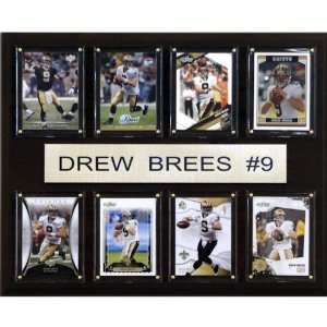  NFL Drew Brees New Orleans Saints 8 Card Plaque: Home 