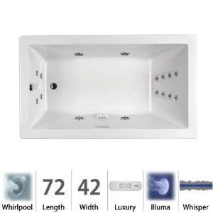 Jacuzzi ELA7242WLR4IWW Elara 7242 Whirlpool Illuma Whisper LH White