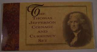 1976 Thomas Jefferson Coinage and Currency Set   $2 Bill $1 Silver 