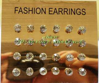 wholesale144xCzech rhinestone crystal earring &display  
