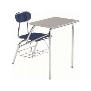  Academia Student Chair Desk with Hard Plastic Top (16H 