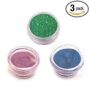 Moyou Nail Art acrylic nails Glitter Powder 3 colours bundle  Green 