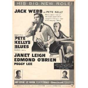   1955 Ad with Jack Webb, Janet Leigh and Peggy Lee 
