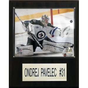  NHL Ondrej Pavelec Winnipeg Jets Player Plaque Sports 
